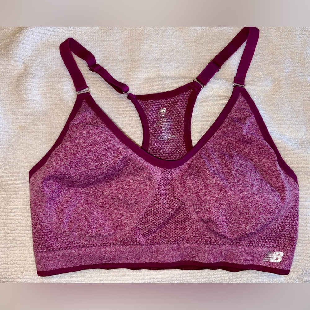 New Balance fuchsia extra large running/sports bra with liners. Never worn.
